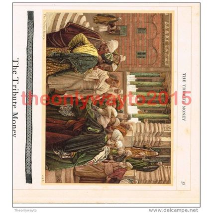 Tribute Money, J J Tissot, Book Illustration (Print), c1897