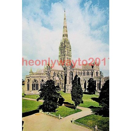 Salisbury Cathedral - From The East, Postcard