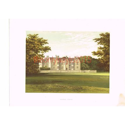 Glynde Place, Near Lewes, Sussex, England, Book Illustration, c1880