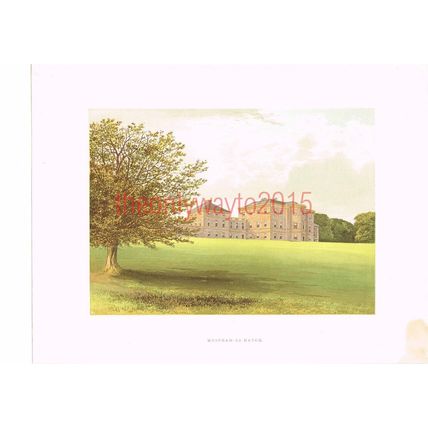 Mersham-Le-Hatch, Near Ashford, Kent,England, Book Illustration, c1880