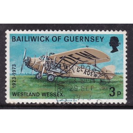 Guernsey 1973 Westland Wessex 3p Fine Used SG 85 VGC