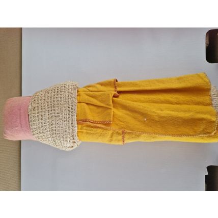 VINTAGE 1940's "GIGGLING GERTIE" DUSTER DOLL
