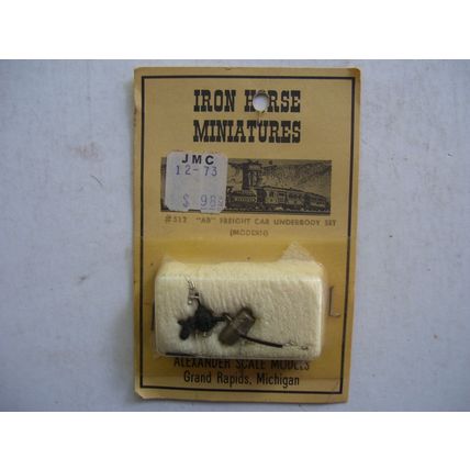HO Scale Iron Horse Miniatures AB Freight Car Underbody Kit #312 4331