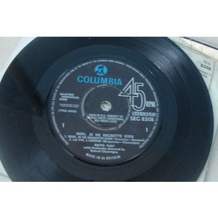 A4-EDITH PIAF-PIAF-NON, JE NE REGRETTE RIEN–UK 7" EP-1964-VG-