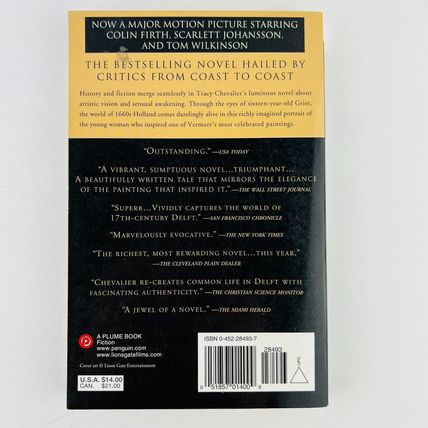 Tracy Chevalier - Falling Angels & Girl with a Pearl Earring Paperback Book Lot