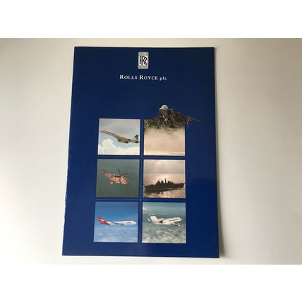 ROLLS ROYCE 1986 Jet Engines UK Mkt Factory Publicity Financial Company Brochure