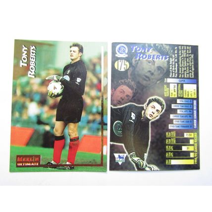 175. Tony Roberts - Q.P.R - Merlin Ultimate P. L 1995/96 Football Card (ef1)