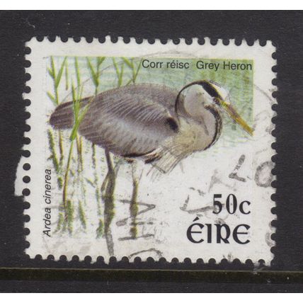SG1478 50c Grey Heron 2002 Birds IRELAND - Used