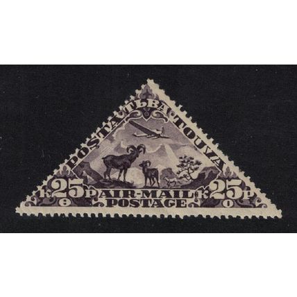 Tuva Junkers F-13 Aircraft over argali Wild Animals 1934 Def SG#55 MI#53 Sc#C5