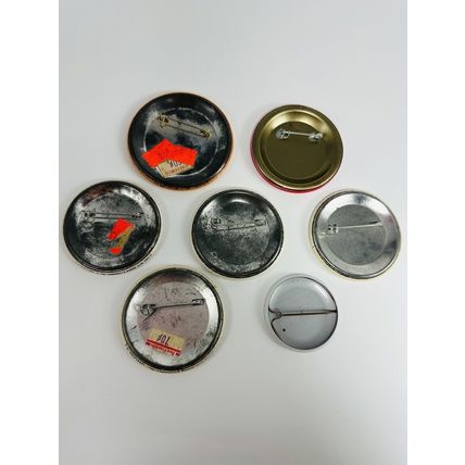 Sandra Boynton & More VTG Pin Back Buttons 7Pc Lot Christmas, Valentines, Jesus