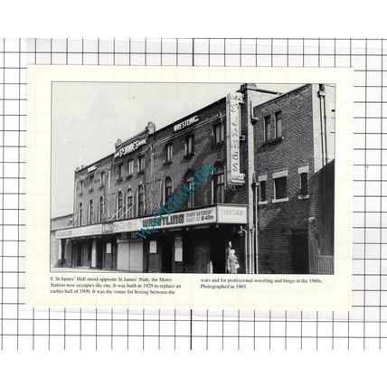 St James' Hall Newcastle Upon Tyne Wrestling - Cutting