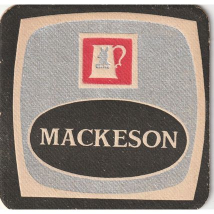 BEER MAT - MACKESON & CO - MACKESON - (Cat No 286) - (1968)