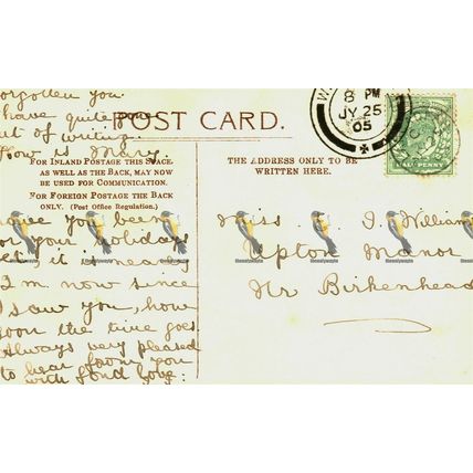 Montgomery Castle, Wales, Rare Postcard, 1905
