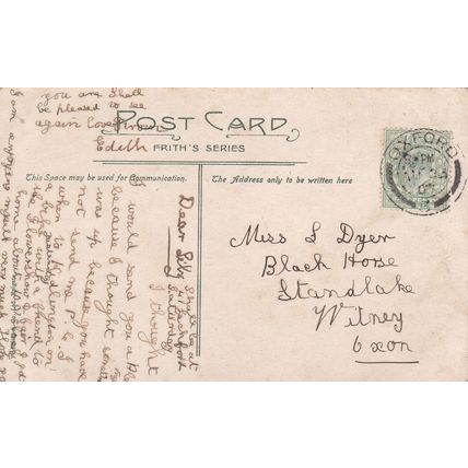 EC216 OXFORD - ADDISON WALK. COLOURED PRINTED POSTCARD