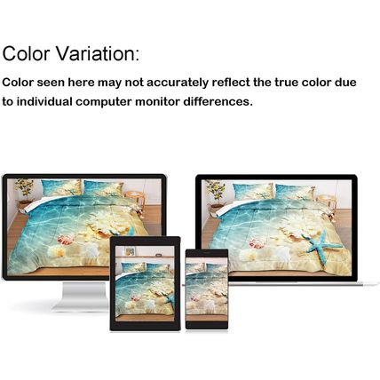 Bedbay Beach Comforter Sets King Size Beach Themed Bedding 3 Pieces Microfiber S