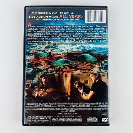 Mega Piranha DVD Tiffany, Paul Logan, Barry Williams