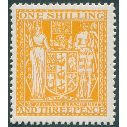 New Zealand 1932 1s.3d. orange-yellow Postal Fiscal SGF146 MNH