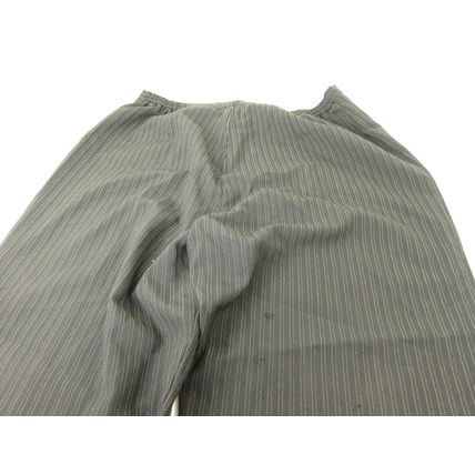 Perceptions New York 3-Piece Pants Vest Suit Green Black Striped Business Sz 18