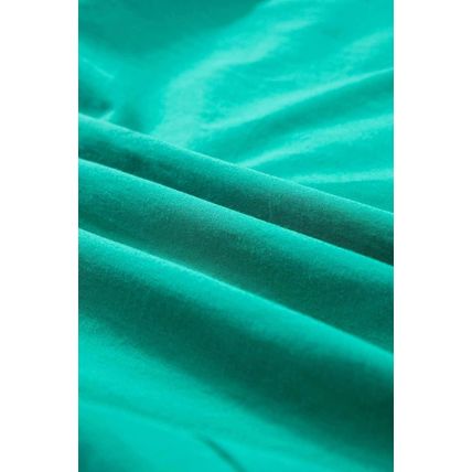 Bright Green Shirred Ruffle Sleeve Button Up Short Dress