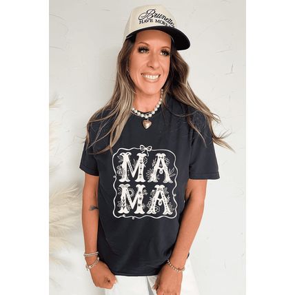 Black MAMA Artistic Graphic Tee