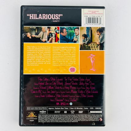 The Pink Panther Strikes Again DVD Peter Sellers Burt Kwouk Lesley-Anne Down