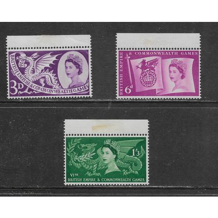 GB 1938 6TH EMPIRE COMMONWEALTH GAMES MNH SET SELVEDGE WAS HINGE