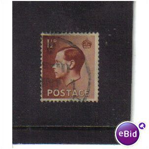 1936 GB EDWARD V111 1 1/2D RED BROWN F/USG459