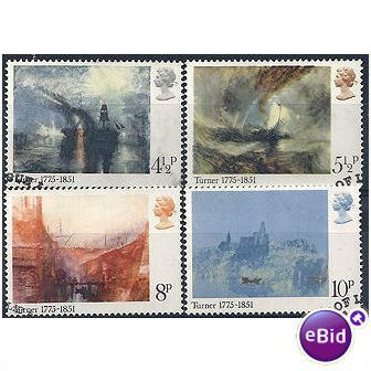 1975 Paintings (Turner) Set SG971-974 Very.Fine Used