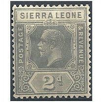 Sierra Leone 1922 SG134 2d Grey Mounted Mint.