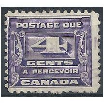 Canada 1932 D13 10c Bright Violet Postage Due Very Fine Used.