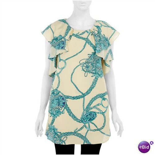 LOVEDROBE SCARF PRINT CHIFFON FRILL DRESS 20