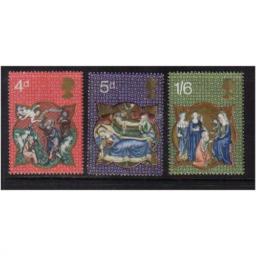 1970 GB CHRISTMAS SET M/H SG838-840