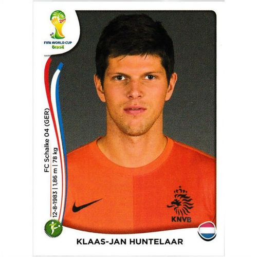 2014 Panini World Cup Soccer Stickers - #144 - Klaas-Jan Huntelaar