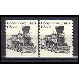 1897A 2c Locomotive Very Fine MNH Dry Gum CNP Left 8 PA0288