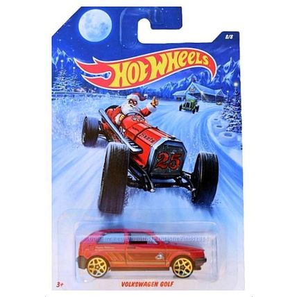 Hot Wheels - Volkswagen Golf: Holiday Hot Rods #8/8 (2014) *Red / Walmart*