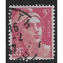 Mi 798: 5 Fr. carmine-rose Definitive Stamp: Marianne