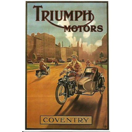 Advertising TRIUMPH Coventry Postcard (Mayfair BB 653)