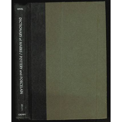 DICTIONARY of MARKS POTTERY and PORCELAIN 1953 HB FREE Shipping