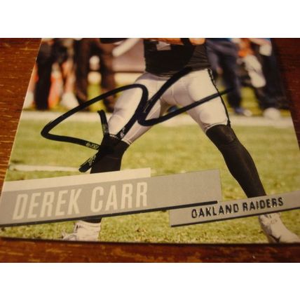 2017 Panini Prestige, Autograph, w/COA, DEREK CARR, Raiders