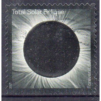 USA 2017 Total Solar Eclipse - Thermochromatic Ink - Forever Used