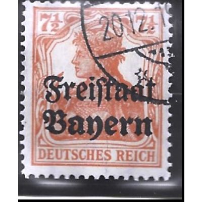 Bavaria Stamp Scott #179, Used