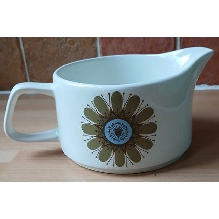 J&G Meakin Galaxy Gravy Boat, Retro vintage mid century, Jessie Tait 1967