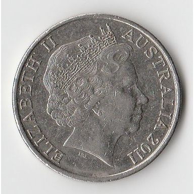 AUSTRALIA COIN - 20 CENTS 2011/VF/PRINCE WILLIAM & KATE WEDDING