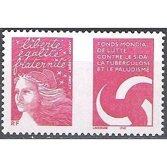 France 2004 Michel 3837 Neuf ** Cote (2008) 1.50 € Lutte contre le SIDA