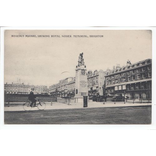 Regency Square Showing Royal Sussex War Memorial Brighton Sussex Postcard