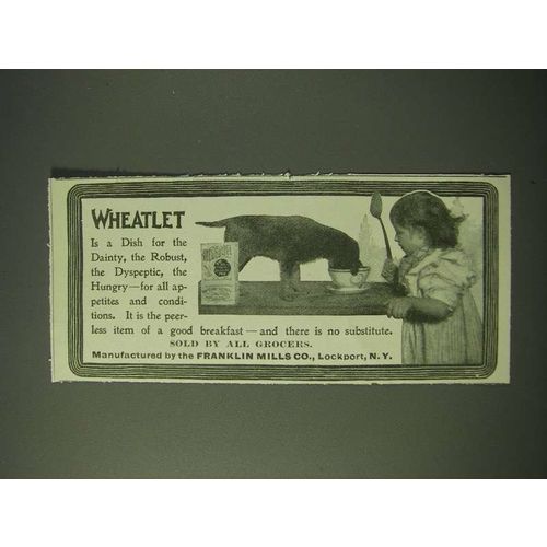 1900 Franklin Mills Wheatlet Ad