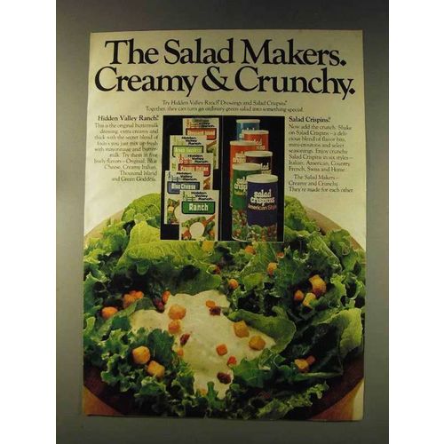 1976 Hidden Valley Dressing and Salad Crispins Ad