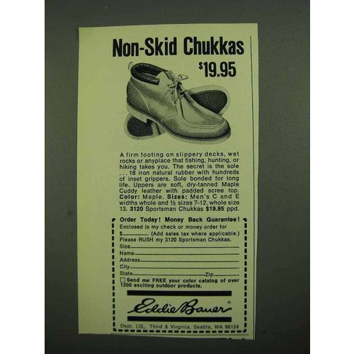 1976 Eddie Bauer Non-Skid Chukkas Ad - $19.95