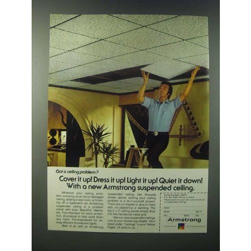 1979 Armstrong Suspended Ceiling Ad - Cover it Up!