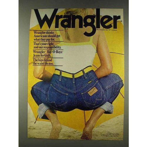 1978 Wrangler Boy-o-Boys Jeans for Girls Ad